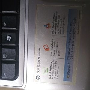 Hp laptop g60-535dx